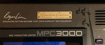 Akai-MPC3000 Limited Edition no. 0226